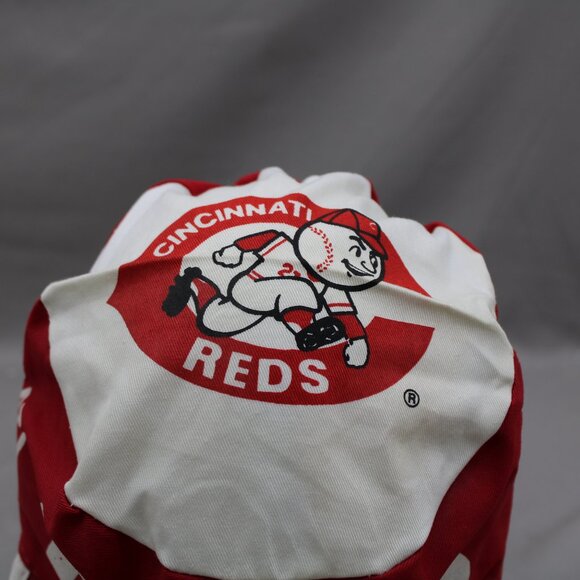 Cincinnati Reds Hat (VTG) - All Over Print by Midway - Adult Stretch Fit - Picture 6 of 10